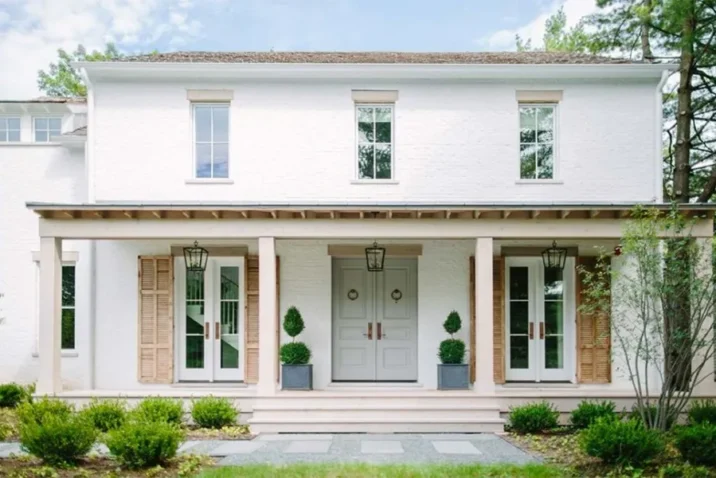 Before and After Limewash Brick